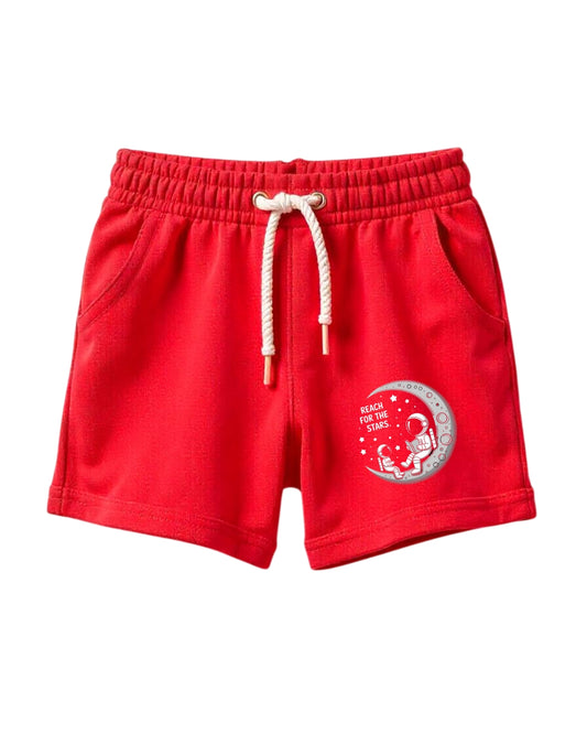 Boys Printed T-Shirt with Shorts Cotton Set