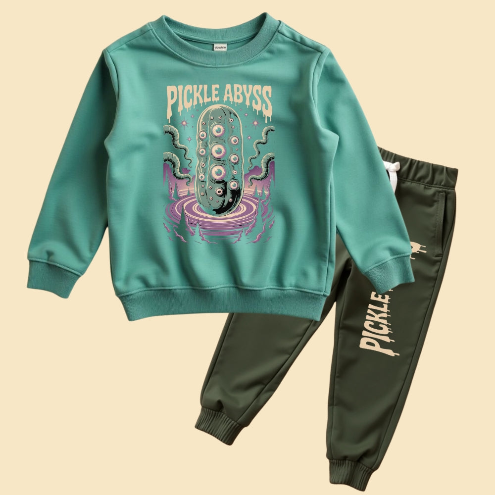 Trendy Printed Sweatshirt & Track Pant Outfit