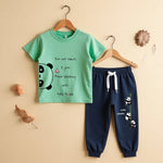 Urban Cool T-Shirt & Pant Combo (Mint green & Navy)