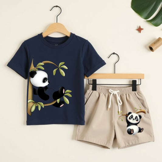 Kids’ Fashion Print T-Shirt & Shorts