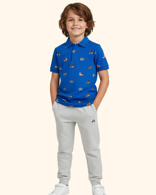 Unisex Kids Summer Polo & Track Set