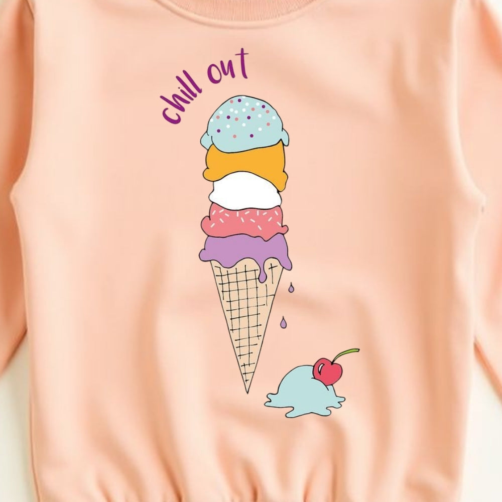 Unisex Printed Sweatshirt for Kids