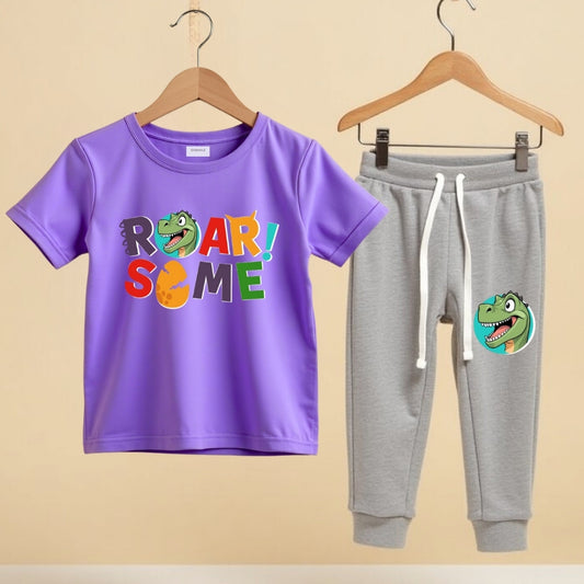 Kids Wear – Printed T-Shirt with Track Pants