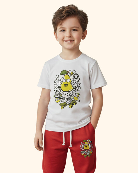 Kids Printed Tee & Track