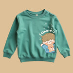 Printed Sweatshirt- Track Pant Cord Set