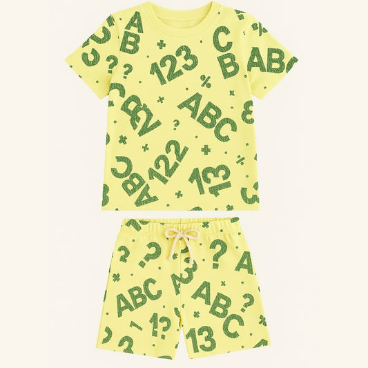 Unisex All-Over Print Shorts & Tee Combo