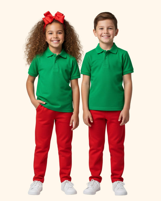 Unisex Polo T-Shirt with Track Pants