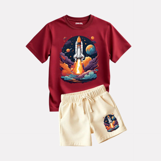 Rocket Ride T-Shirt & Shorts for Kids