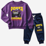 Comfort Kids Printed Sweatshirt & Pants Set
