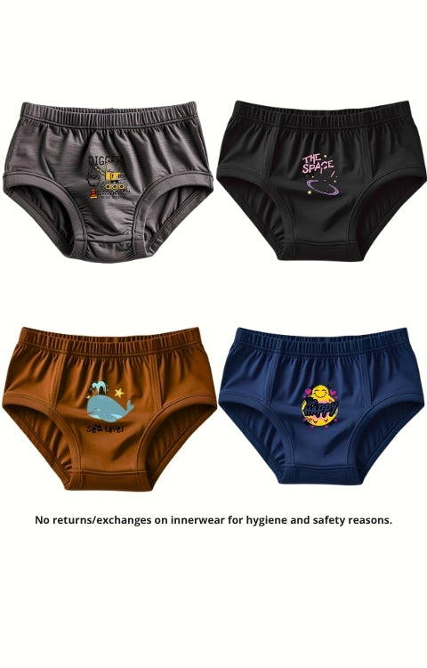 4-Pack Cotton Kids briefs Combo