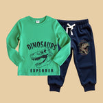 Printed Full Sleeve Co-ord Sets (Mint Green& Navy)