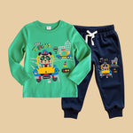 Trendy Kids Outfit Full Sleeve T-Shirt Track Pants