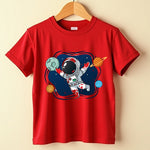 Cotton Printed T-Shirt & Track Pants for Kids