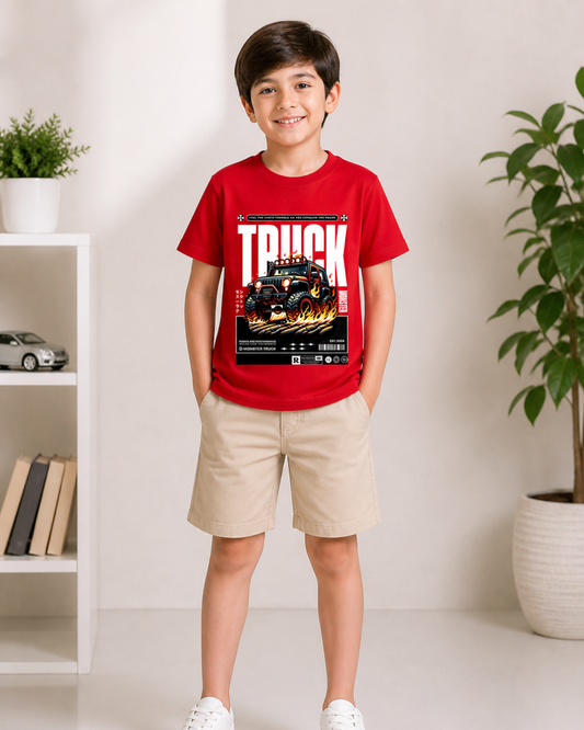 Printed Half Sleeve T Shirt And Shorts Set