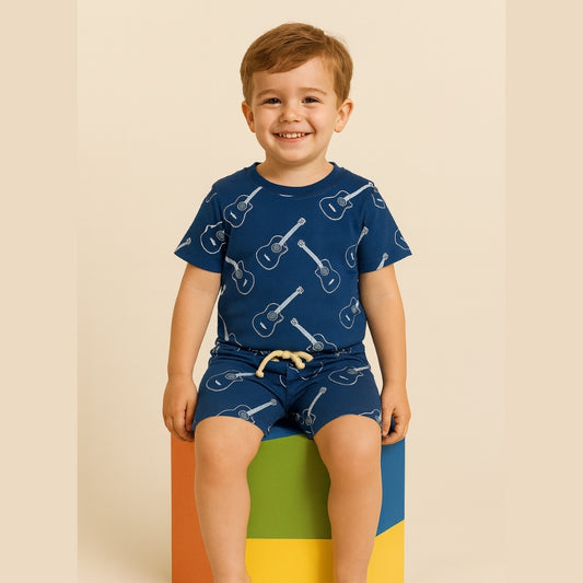 Stylish Kids Co-ord Set Printed Tee Shorts