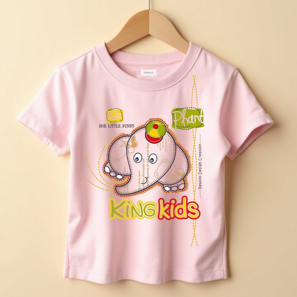 Cotton Printed Top & Track Pants for Kids