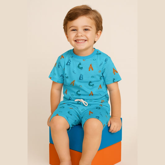 Kids Matching T-Shirt Shorts Outfit (Printed)