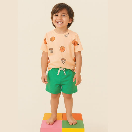 Unisex All-Over Print Shorts & Tee Combo