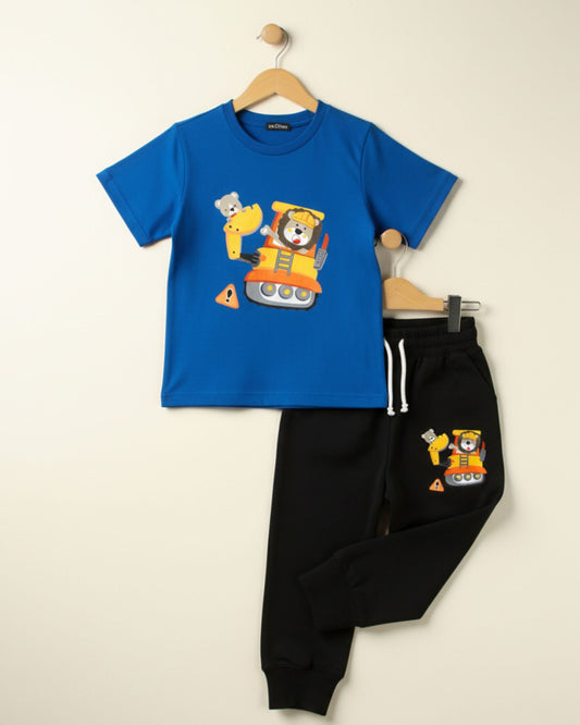 Little Champ Graphic Tee & Track