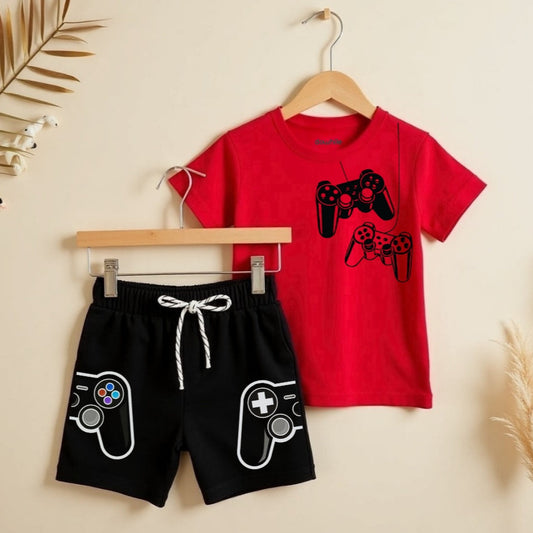 Trendy Toddler T-Shirt Shorts Combo
