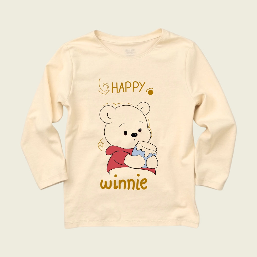 Kids Full Sleeve Printed T-Shirt with Shorts Set