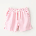 Black Printed T-shirt with Pink Shorts Set