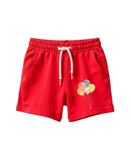 Boys Printed T-shirt with Shorts Cotton Set