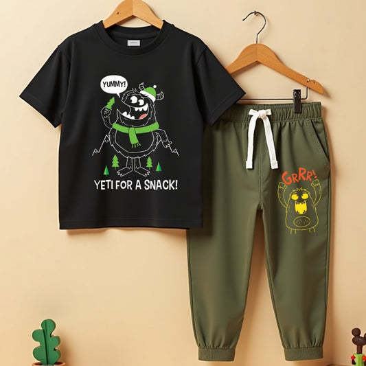 Kids Outfit – T-Shirt & Track Pants Combo