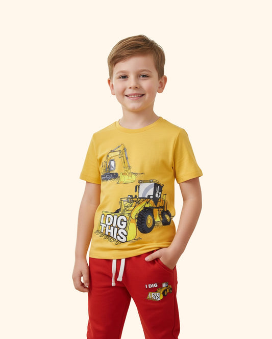 Kids Printed Tee & Track