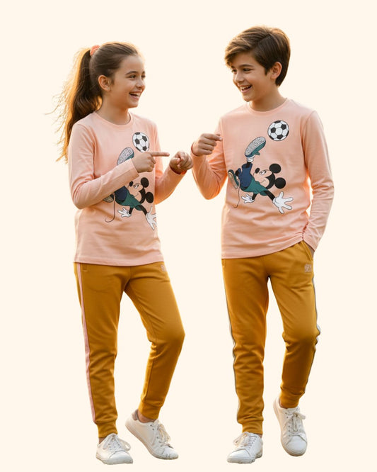 Round Neck T-Shirt & Track Pant Set