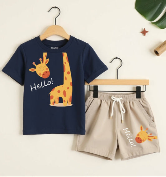Stylish T-Shirt & Shorts Duo