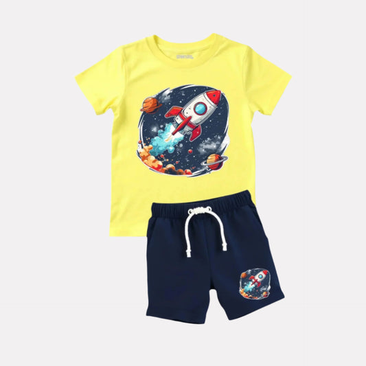 Little Astronaut T-Shirt & Shorts Set