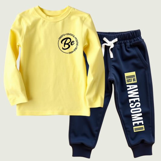 Full Sleeve Printed Sets (Yellow & Navy)