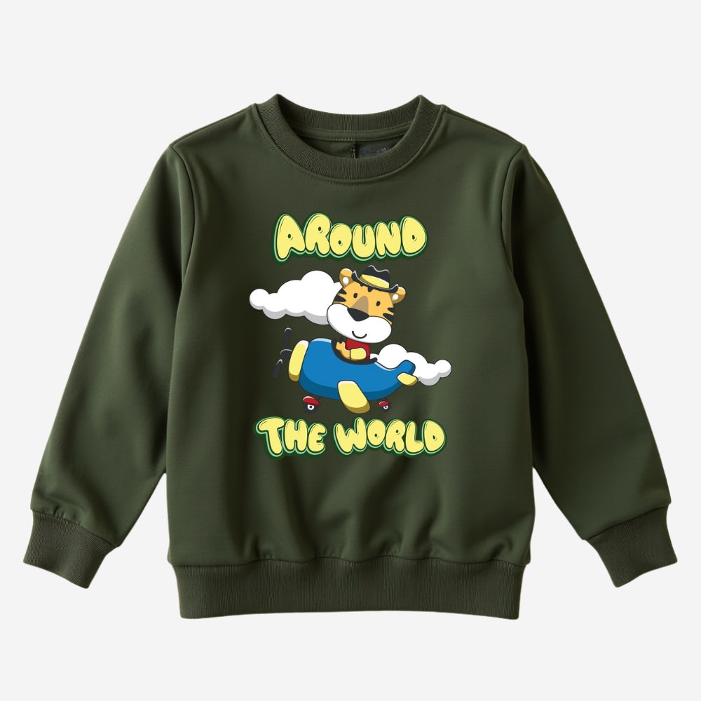 Printed Sweatshirt with Matching Track Pants