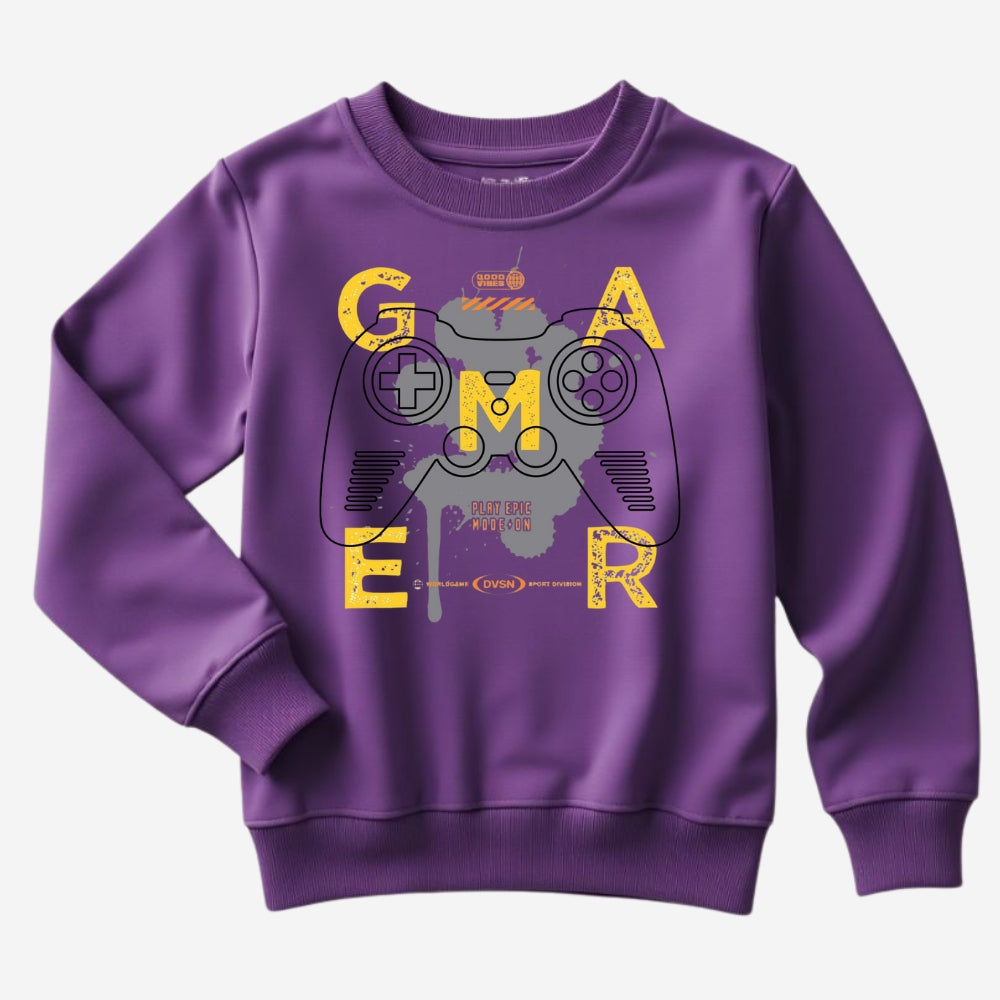 Printed Sweatshirt- Track Pant Cord Set