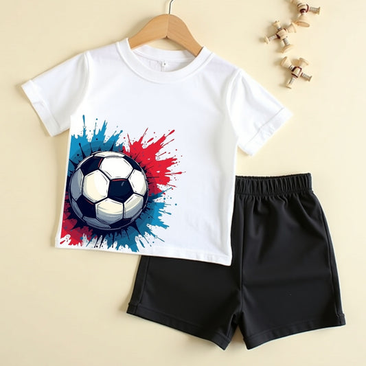 Little Trendsetters T-Shirt & Shorts Set