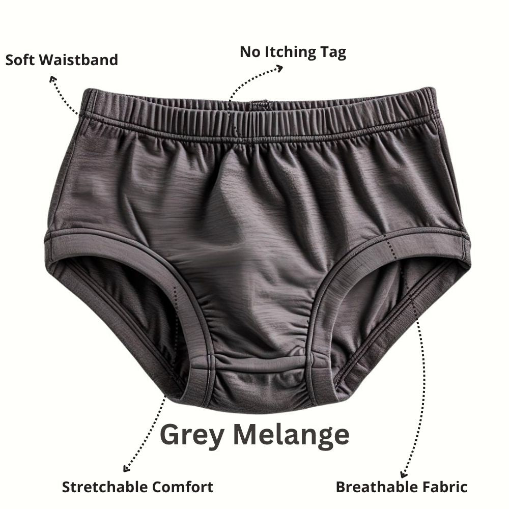 4-Pack Plain Kids briefs Combo