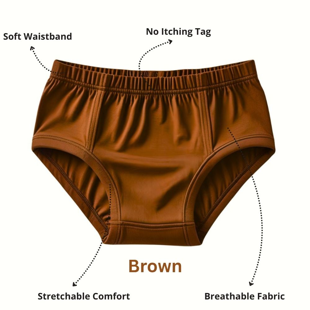 4-Pack Plain Kids briefs Combo