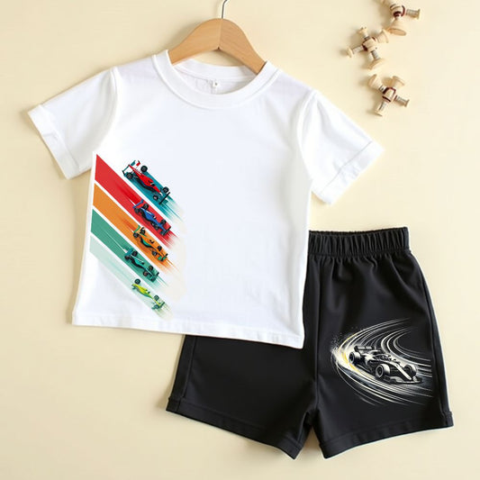 T-Shirt with Shorts | Trendy Kidswear