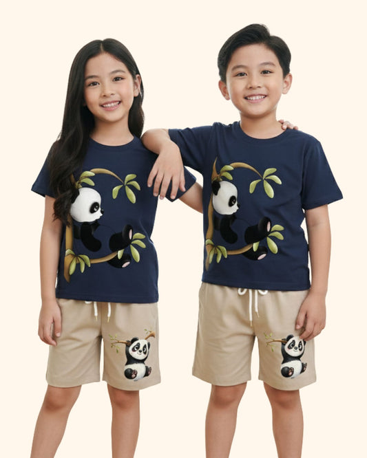Kids’ Fashion Print T-Shirt & Shorts