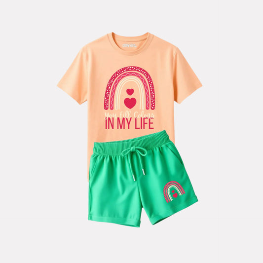 Rainbow Theme Unisex Clothing Set