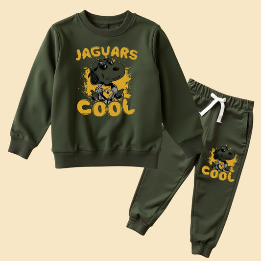 Printed Sweatshirt & Jogger Tracksuit for Kids