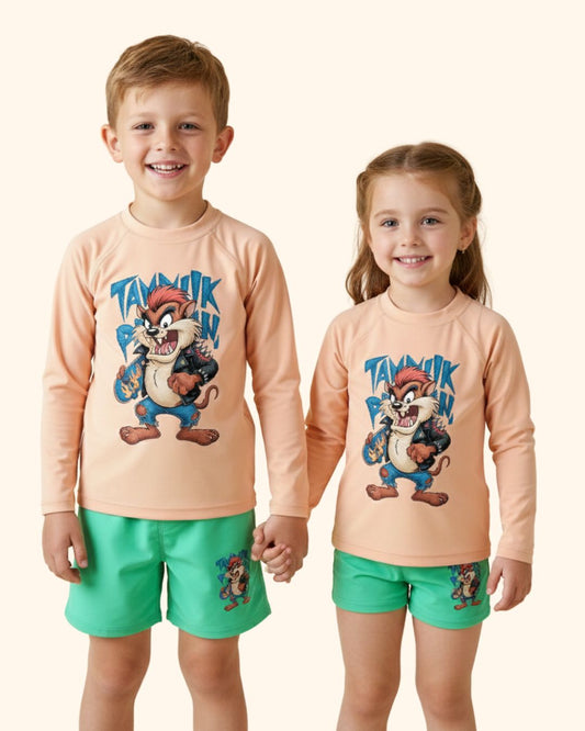 Printed Full Sleeve Tee Shorts set