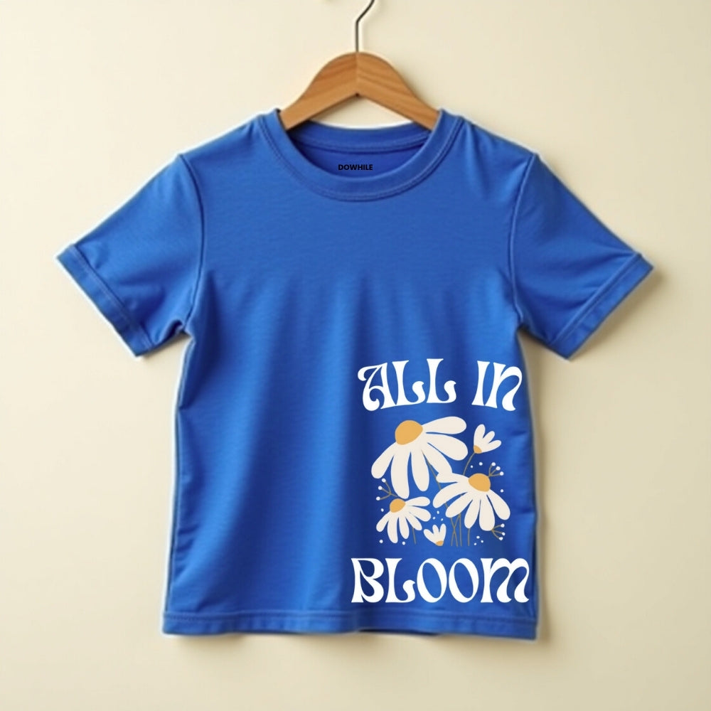 Playful Prints T-Shirt & Track Set (Royal Blue & Black)