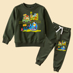 Trendy Printed Sweatshirt & Track Pant