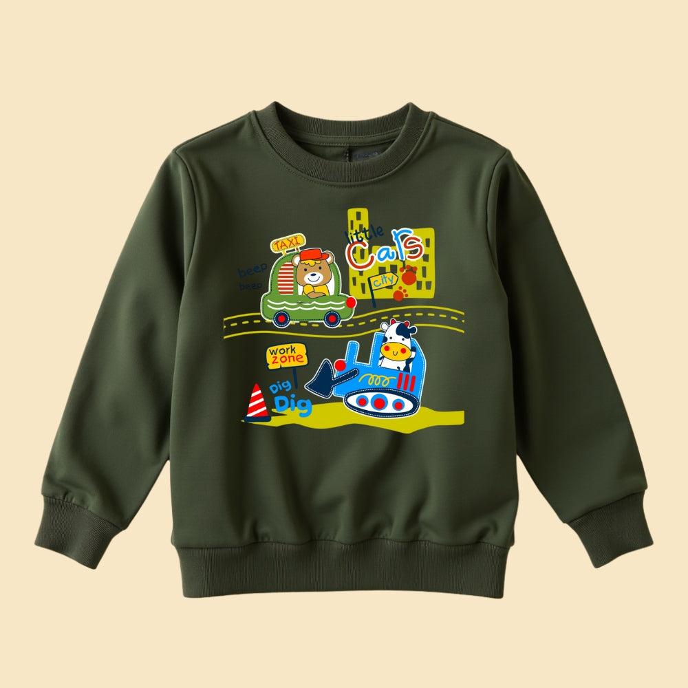 Trendy Printed Sweatshirt & Track Pant