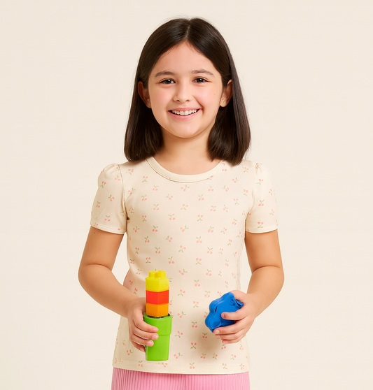 Girls dress short sleeve