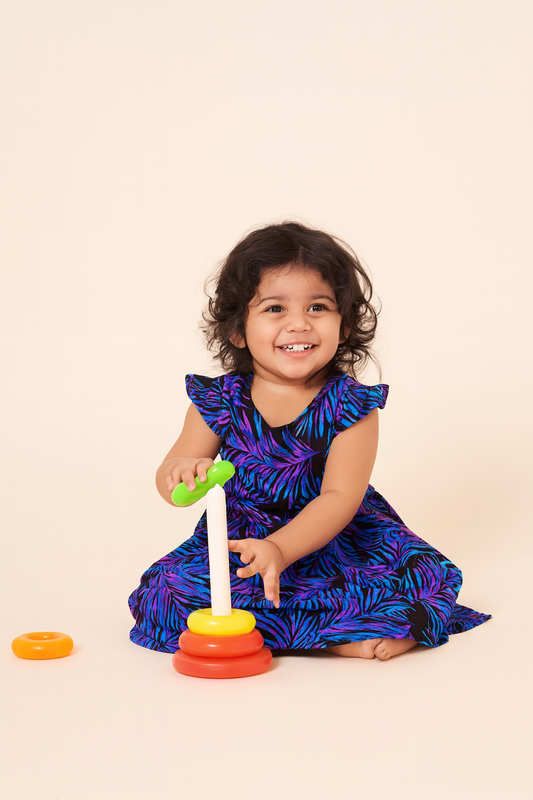 Navy Blue color Toddlers frock