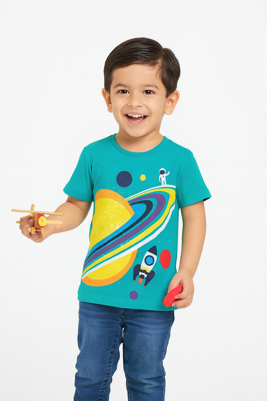 Boys Printed Cotton T-Shirt