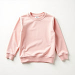 Kids Sweatshirt & Jogger Set (Pink & Grey Melange)
